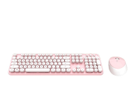 Mofii Zestaw bezprzewodowy Sweet 2.4G biało-różowy SMK-623387AG WP - 1102820 - zdjęcie 1